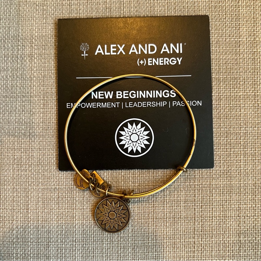 Alex and Ani New Beginnings Gold Bangle
